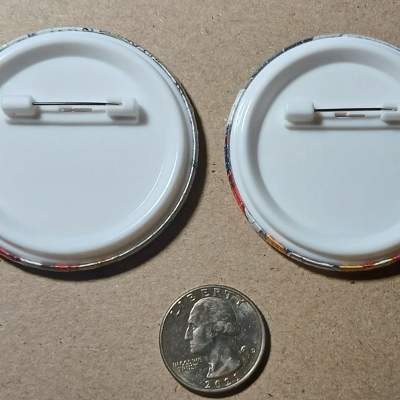 Mao & Raspberyl Disgaea Video Game Button Pins/Badges - Picture 3 of 5